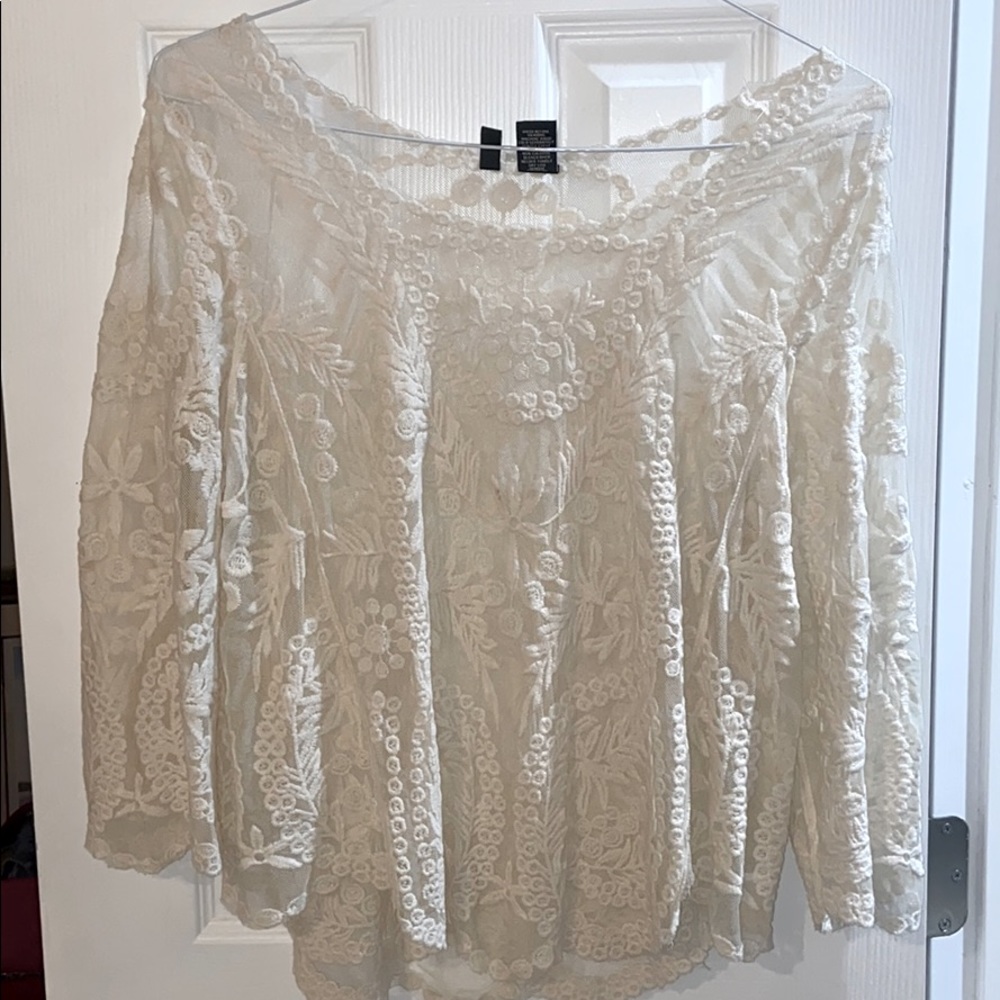 Boutique Sheer Lace Top